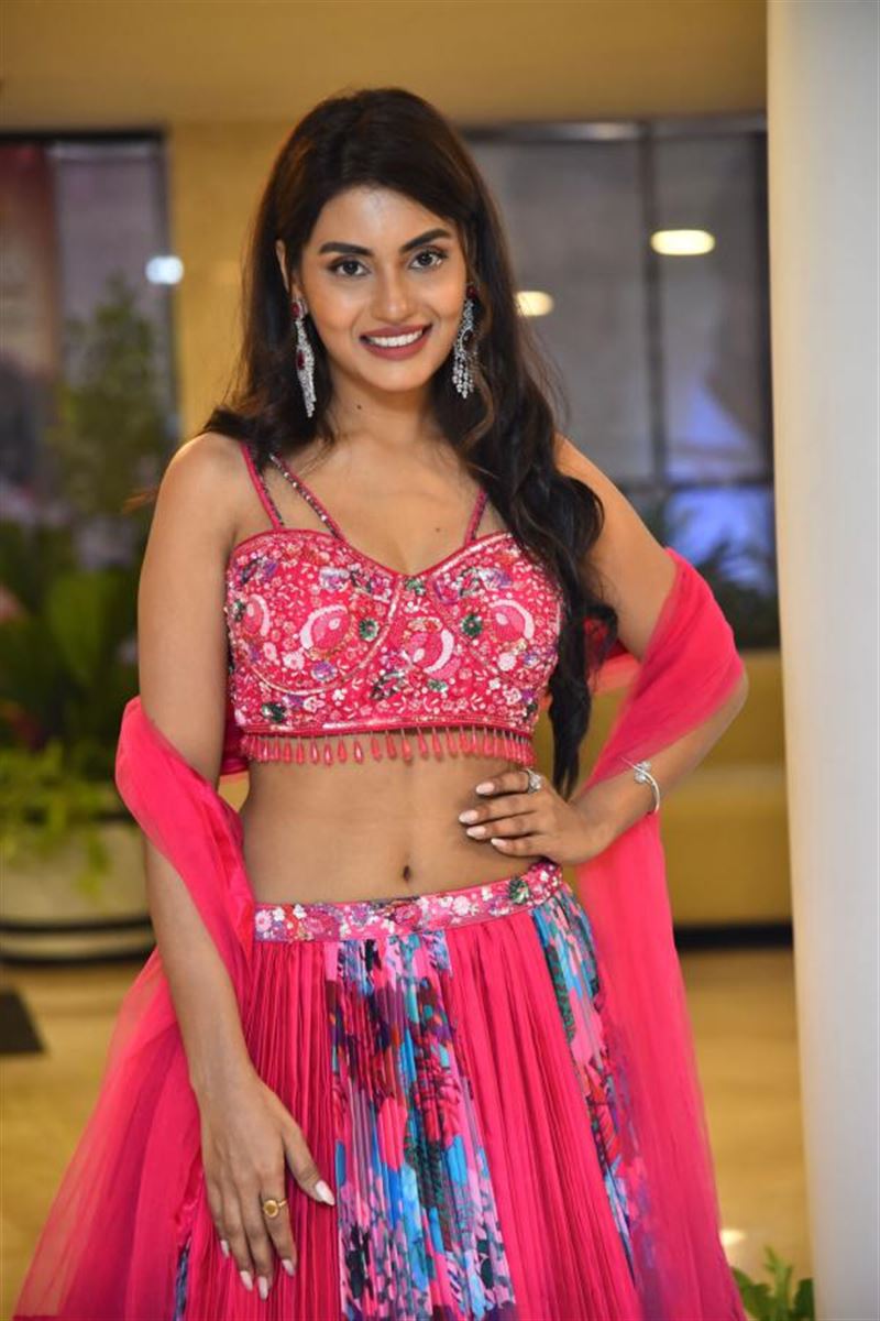 Telugu Actress Garima Chouhan at Seetha Kalyana Vaibhogame Movie Release Event